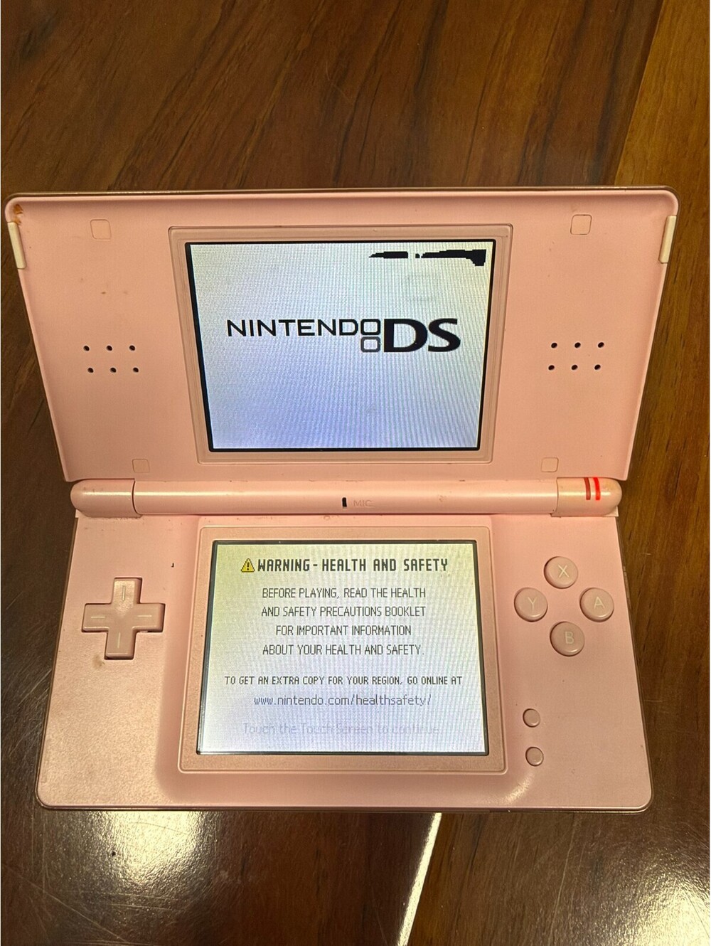 Nintendo DS Lite Console - Coral Pink (USGSPB) Tested Screen Issues No Charger